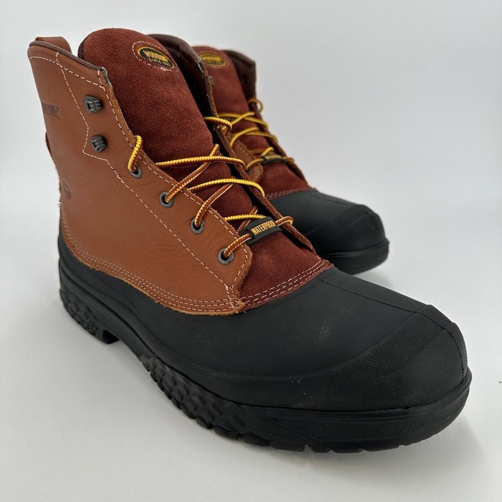 Wolverine Rival Waterproof Steel-Toe EH 6" Work Boots sz 14 Men's W05698 Leather